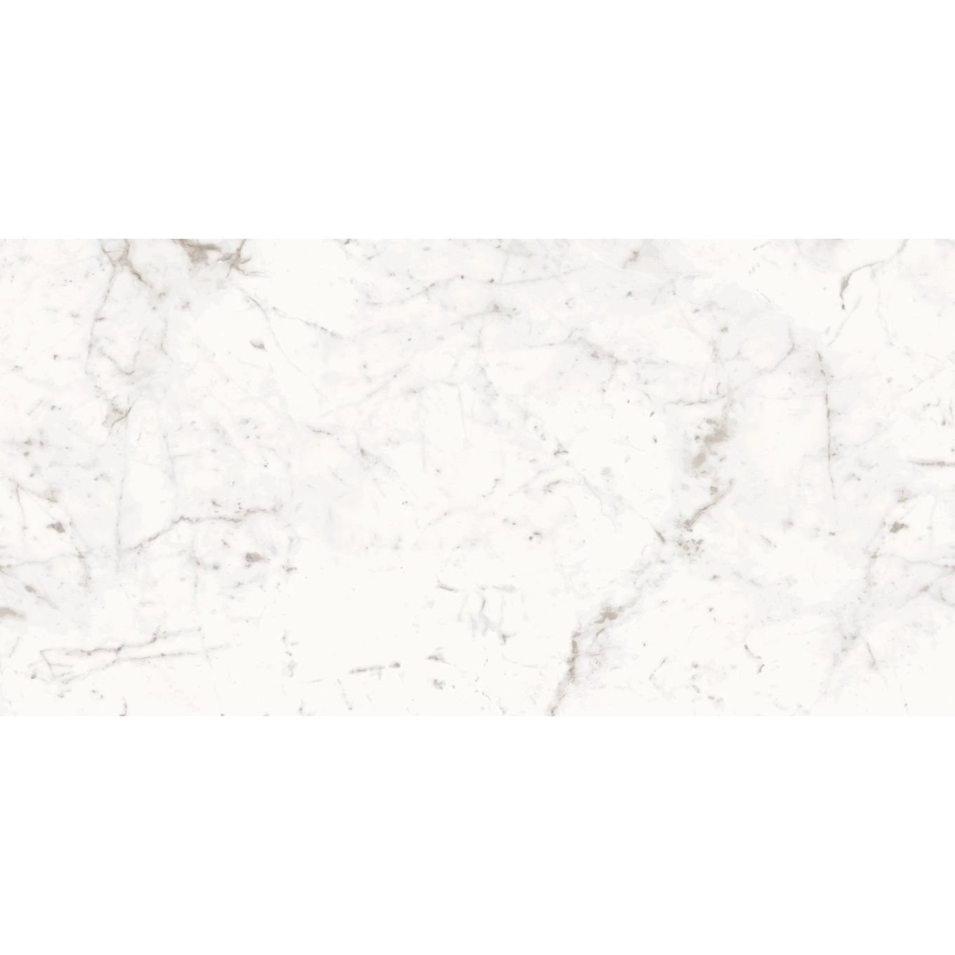 Fuji Bianco White Marble Gloss Porcelain Tile 1200x600mm