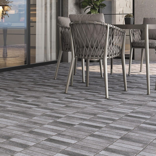 Eugene Gris Matt Porcelain Stone Tile 600x400mm