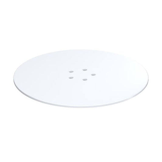 90mm Matt White Brass Shower Waste Cover