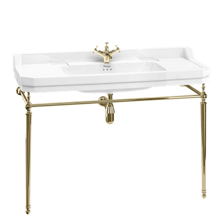 Edwardian 1200mm Basin with Gold Washstand