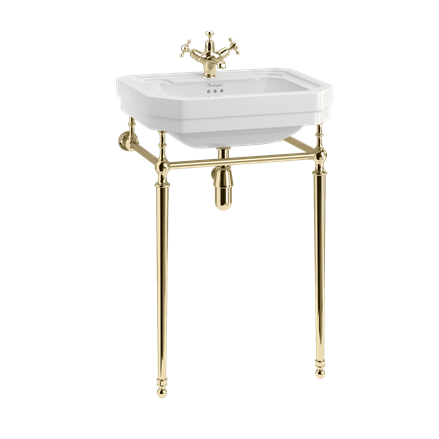 Victorian 560mm Basin with Gold Washstand