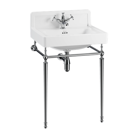 Contemporary Basin 61cm Upstand with Washstand