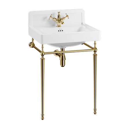Contemporary Basin 61cm Upstand with Washstand