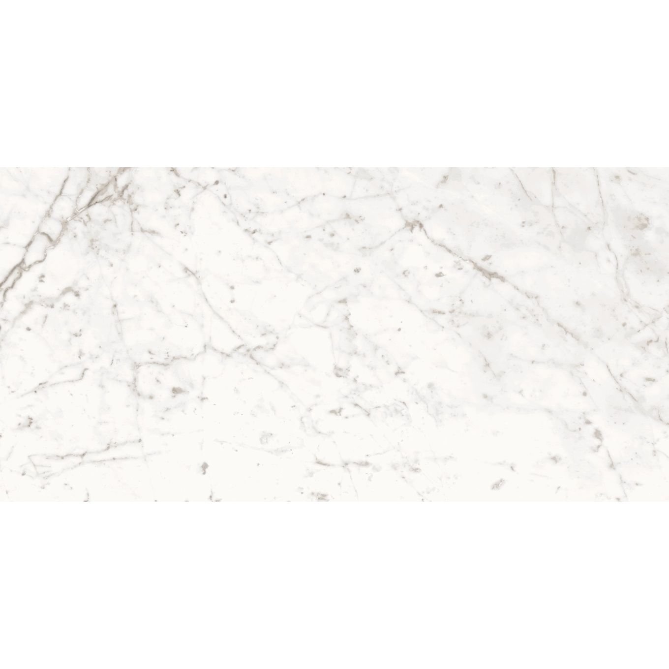 Fuji Bianco White Marble Gloss Porcelain Tile 1200x600mm