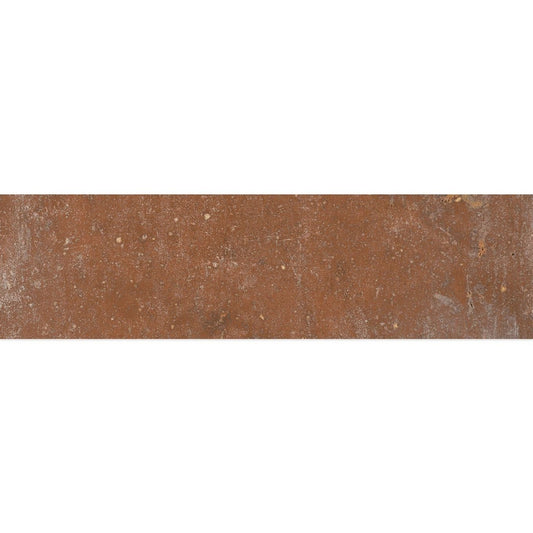 Terraza Red Terracotta Matt Porcelain Brick Tile 280x70mm