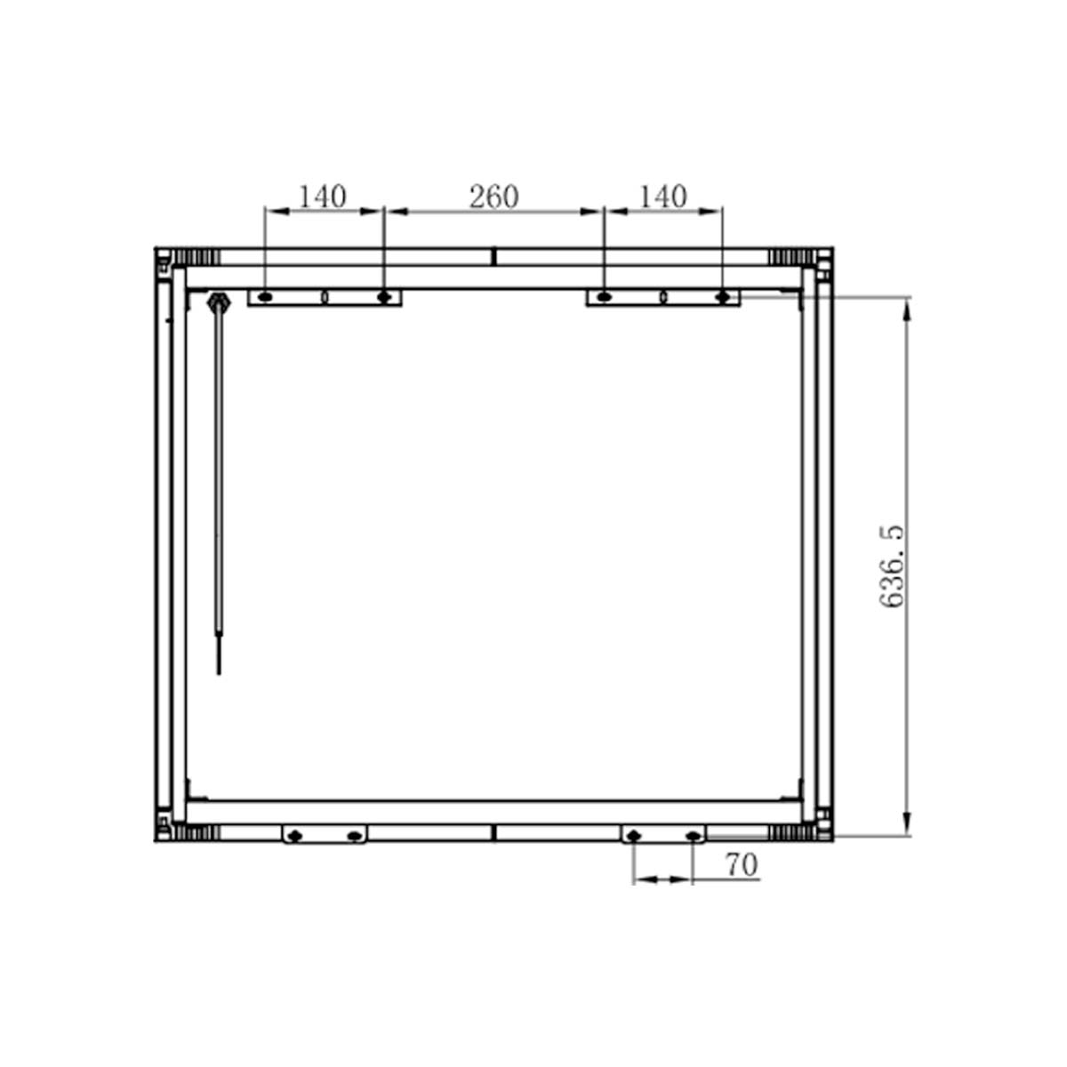 Lapis LED Mirrored Wall Double Cabinet 800x700mm
