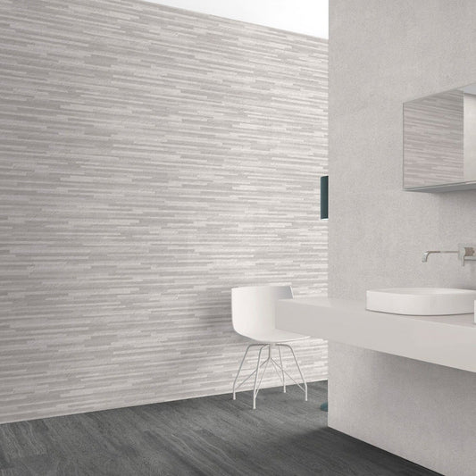 Arago Light Grey Decor Matt Ceramic Tile 400x1200mm