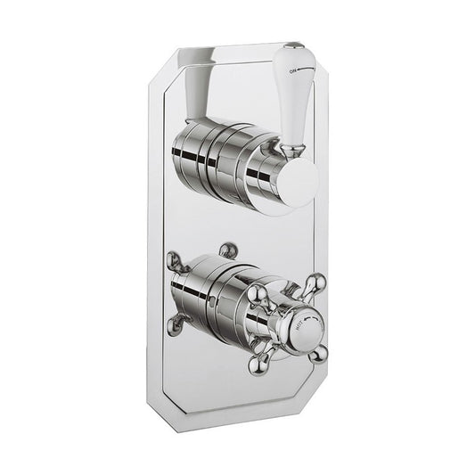 Belgravia 2 Outlet 2 Handle Concealed Thermostatic Shower Valve Portrait 