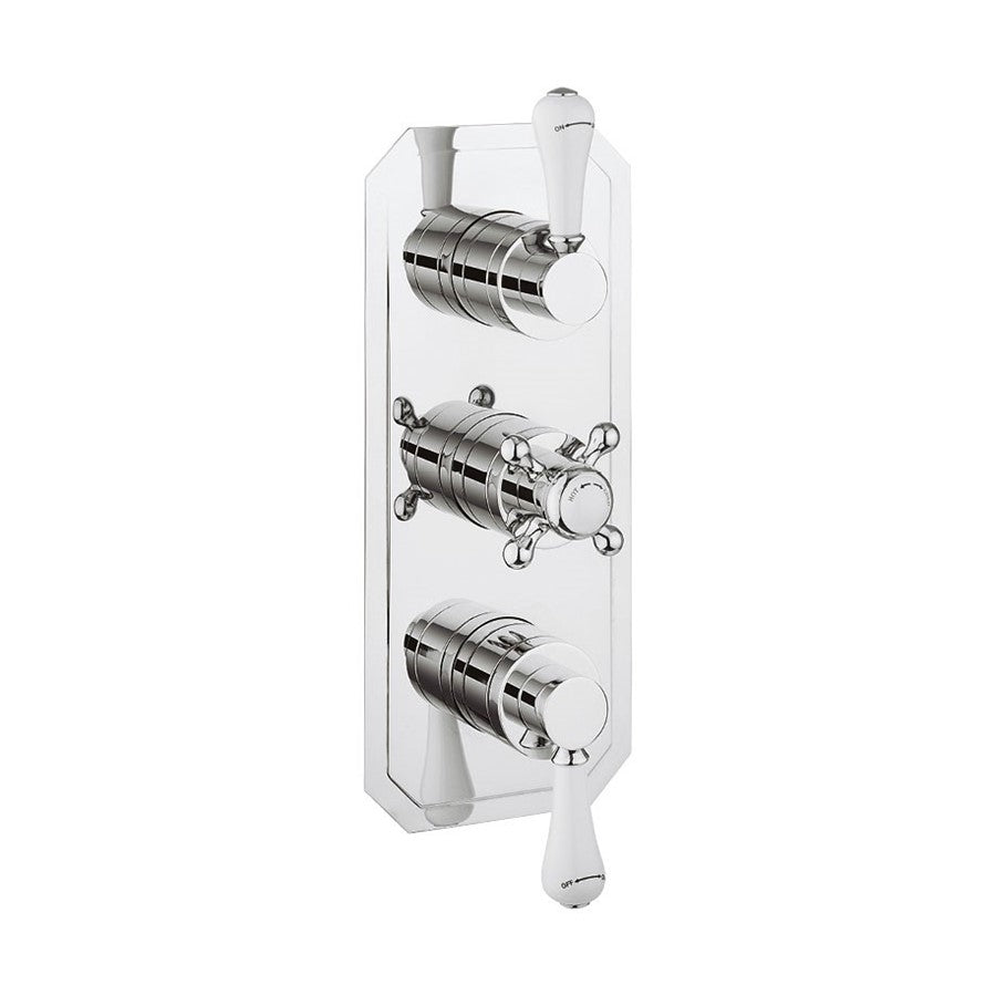 Belgravia 3 Outlet 3 Handle Concealed Thermostatic Shower Valve Portrait 