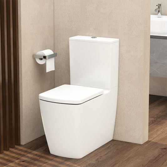 Ravine Rimless, Comfort Height Close Coupled Closed Back pan & cistern (pan height 430mm)