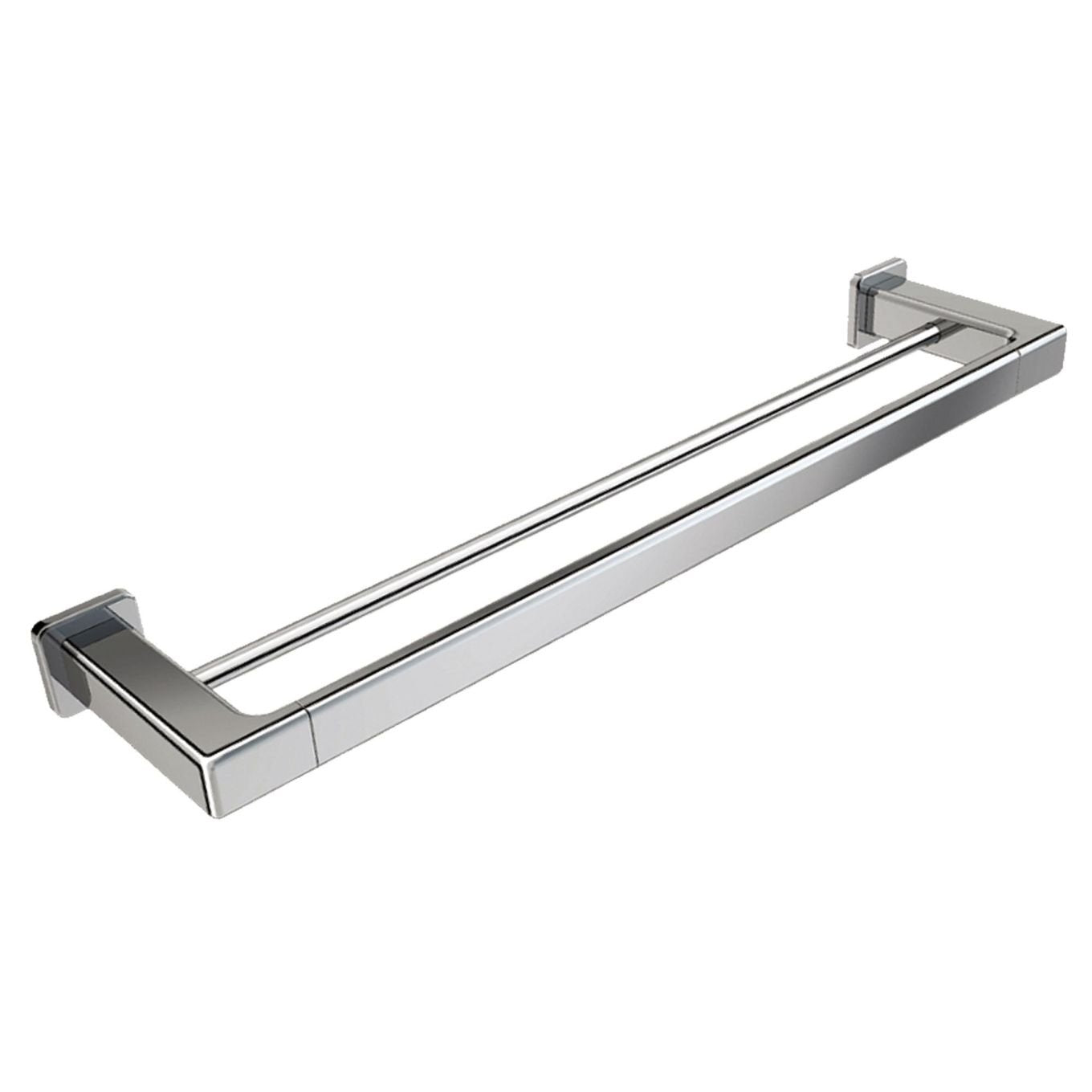 Vento Chrome Double Towel Rail 600mm