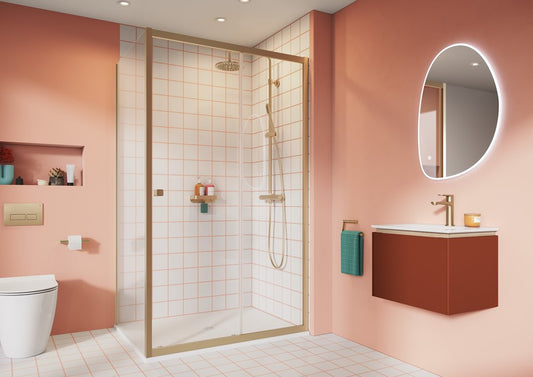 Clear 6 Single Sliding Door & Side Panel