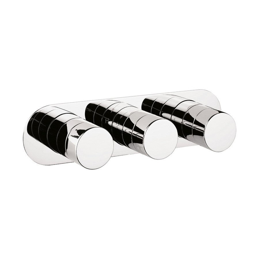Central 3 Outlet 3 Handle Concealed Thermostatic Shower Valve Landscape 