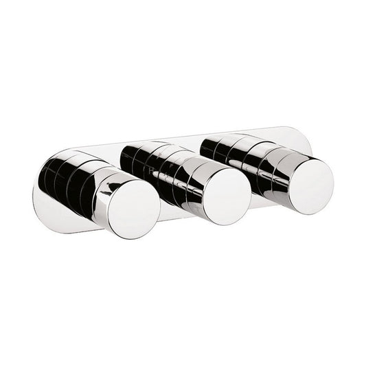 Central 3 Outlet 3 Handle Concealed Thermostatic Shower Valve Landscape 