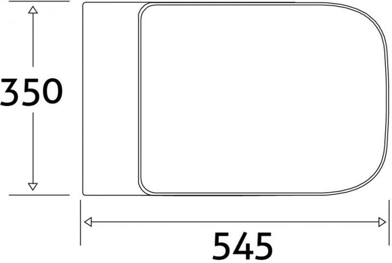 Alfrick Back To Wall Toilet with Soft Close Slim Seat