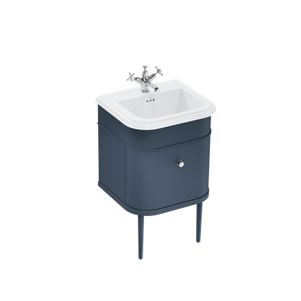 Chalfont 550mm Single Drawer Unit with Ceramic Basin - Blue