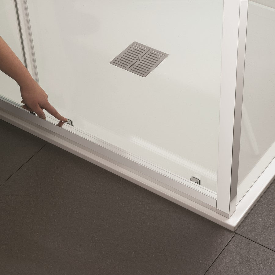 Clear 6 Single Sliding Door & Side Panel