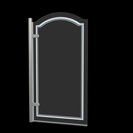 Classique Curved Hinge Bath Screen