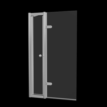 Classique Hinged Bath Screen with Access Door & Handle