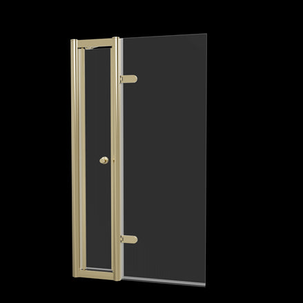 Classique Hinged Bath Screen with Access Door & Handle