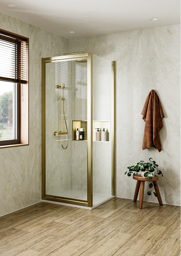 Clear 6 Pivot Door & Side Panel