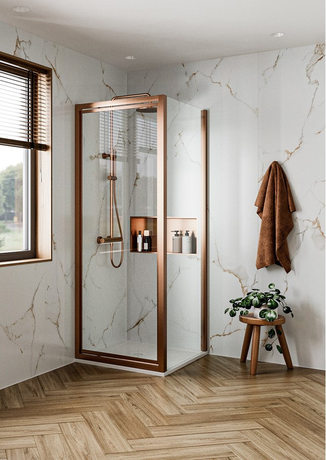 Clear 6 Pivot Door & Side Panel