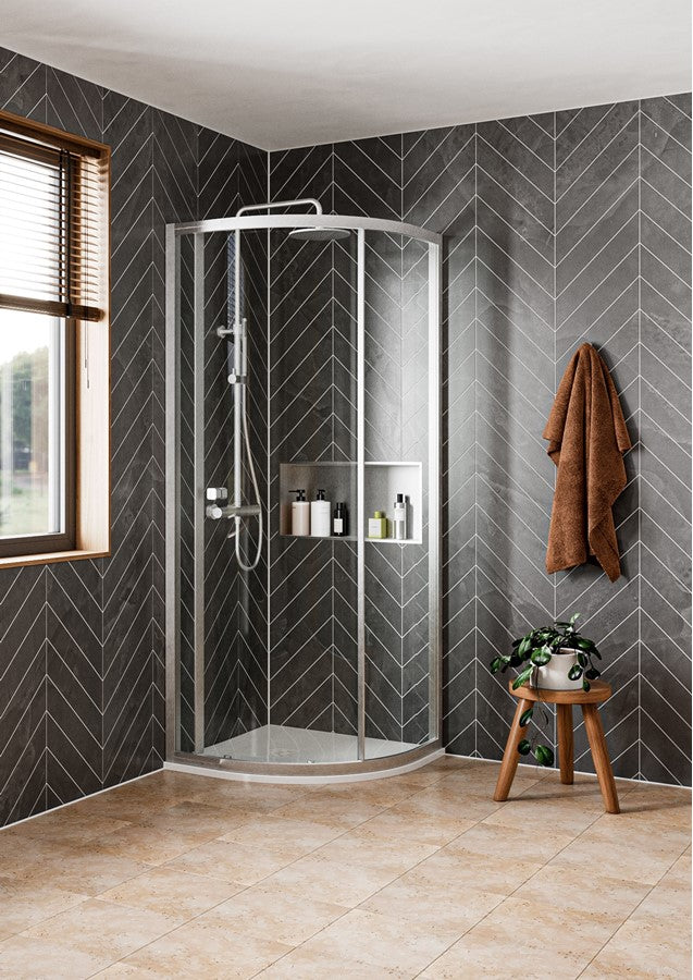 Clear 6 Quadrant Single Door