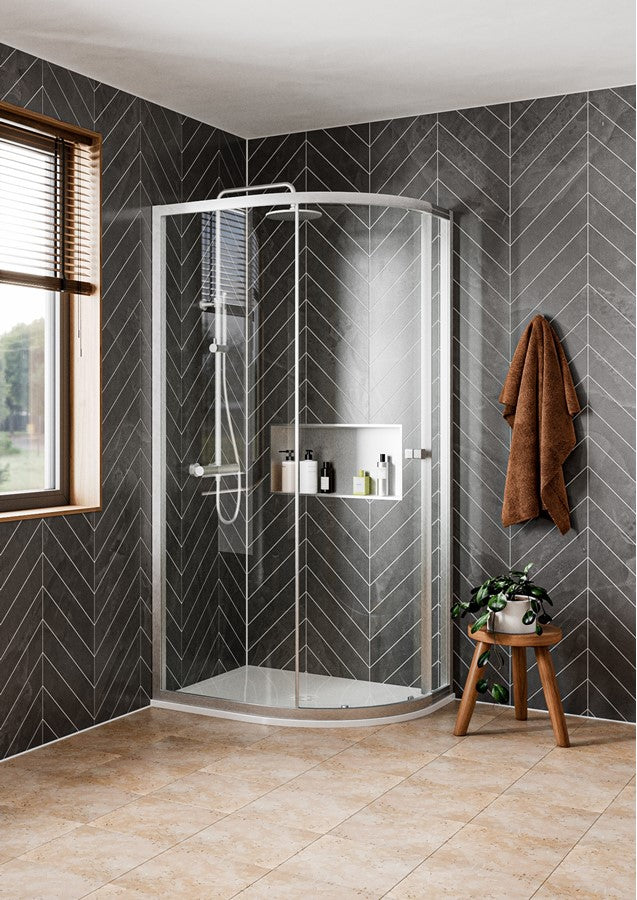 Clear 6 Quadrant Single Door