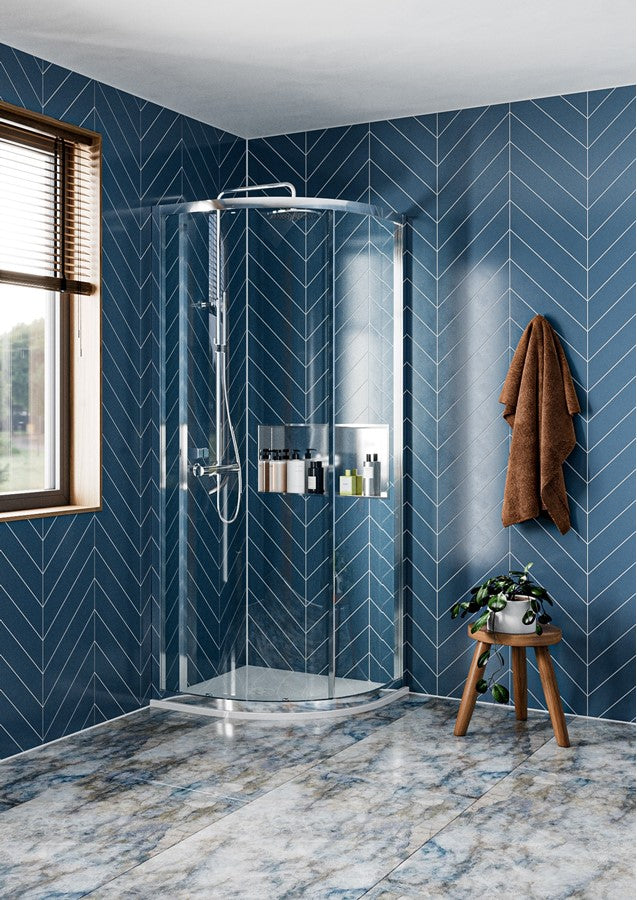 Clear 6 Quadrant Single Door