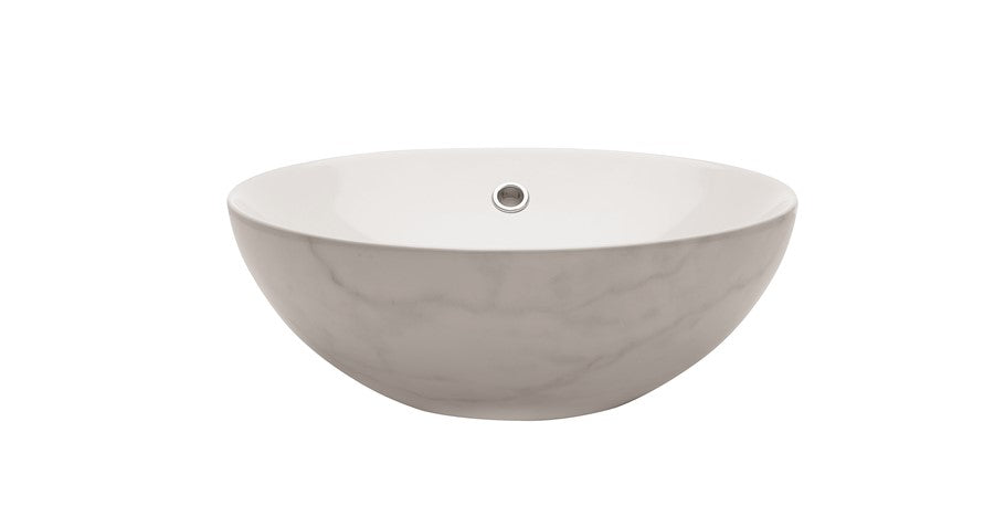 Castellon Carrara Marble/White PLUS Basin