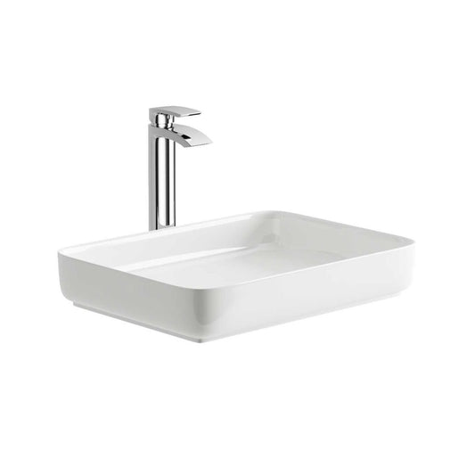 Tadley White Countertop Resin Basin