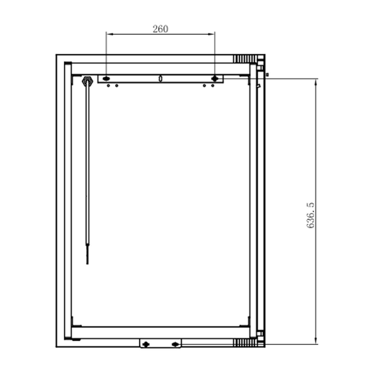 Lapis LED Mirrored Wall Single Cabinet 500x700mm