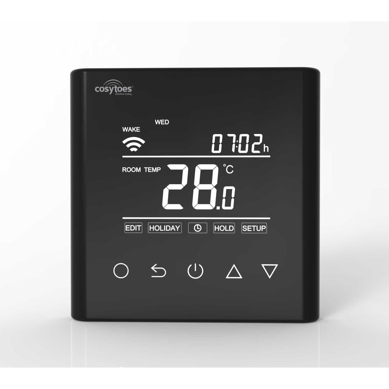 Curve Black Wi-Fi Touchscreen Thermostat