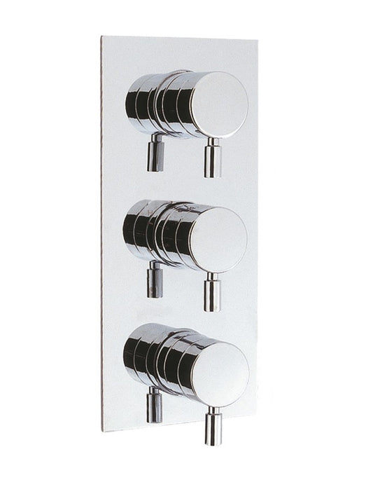 Design 2 Outlet 3 Handle Concealed Thermostatic Shower Valve Portrait 