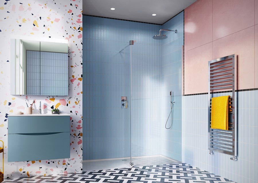 Design 8 Walk In & Deflector Panel – Elegant Haven- Bathroom Store
