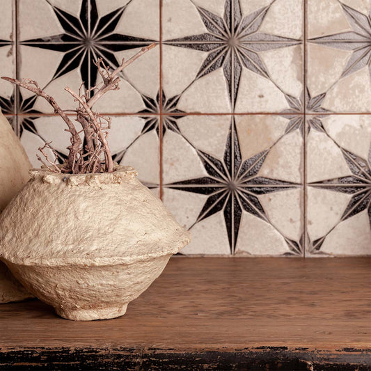 Hades Star Black Lappato Ceramic Tile 450x450mm