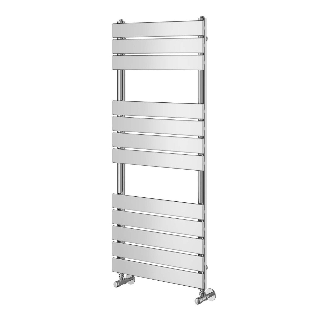 Rosa Chrome Heated Towel Rail 1200x500mm