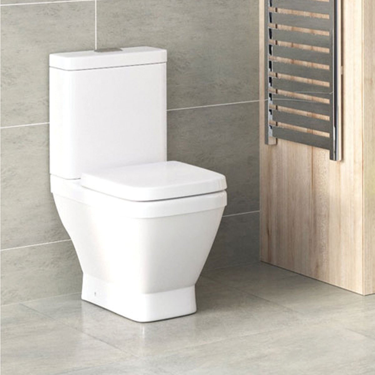 Aintree Close Coupled Toilet with Soft Closing Wrap Over Seat