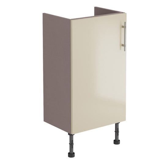 Surrey Mussel Gloss Single Door Fitted Furniture Unit 400mm