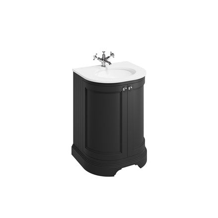 Freestanding 650 Curved Unit with White Worktop