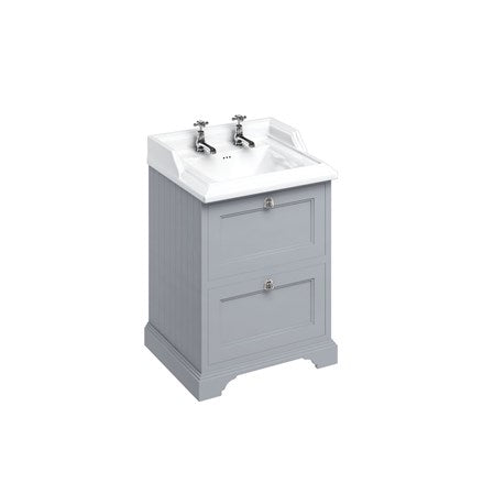 Freestanding 65 Unit with 2 drawers and Classic Basin