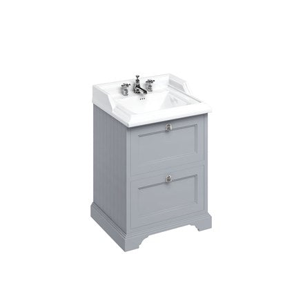 Freestanding 65 Unit with 2 drawers and Classic Basin
