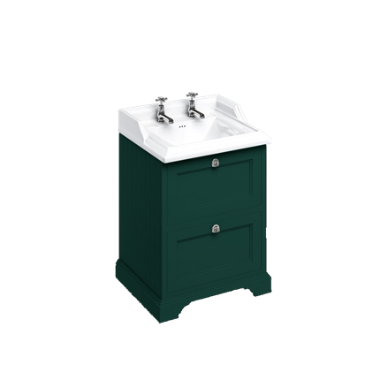 Freestanding 65 Unit with 2 drawers and Classic Basin