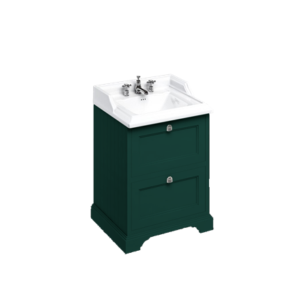 Freestanding 65 Unit with 2 drawers and Classic Basin