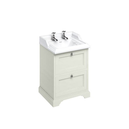 Freestanding 65 Unit with 2 drawers and Classic Basin