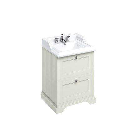 Freestanding 65 Unit with 2 drawers and Classic Basin