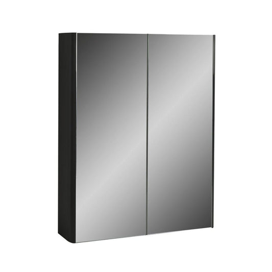 Elegant Haven Fife 800mm 2 Door Matt Slate Bathroom Mirror Cabinet