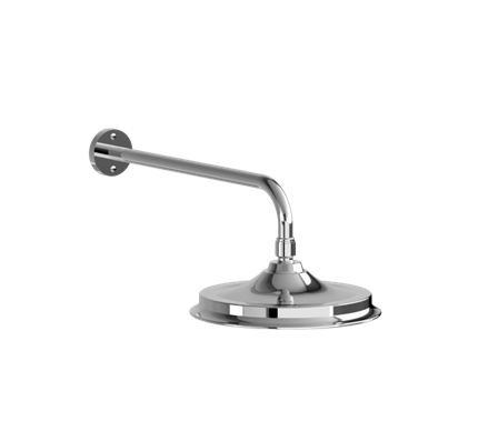Riviera fixed AirBurst Shower Head with arm