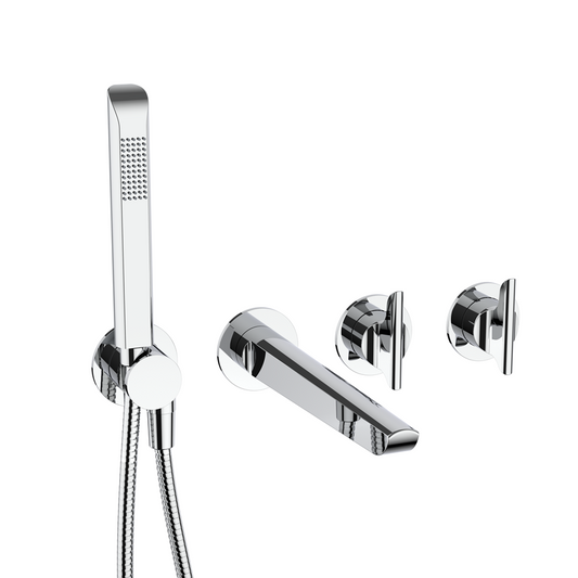 Foile Module 2 Outlet 2 Handle Shower Valve, Bath Spout & Handset
