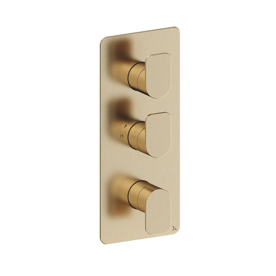 Fuse 2 Outlet 3 Handle Shower Valve